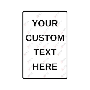 Custom White Aluminum Outdoor Sign – Personalized Weatherproof Plaque for Home or Business