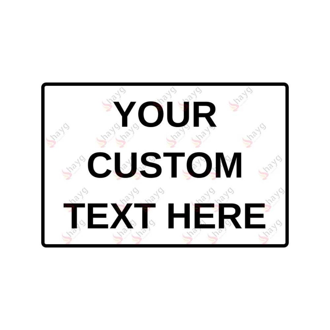 Personalized White Custom Fence Sign – Create Your Own Yard or Delivery ...