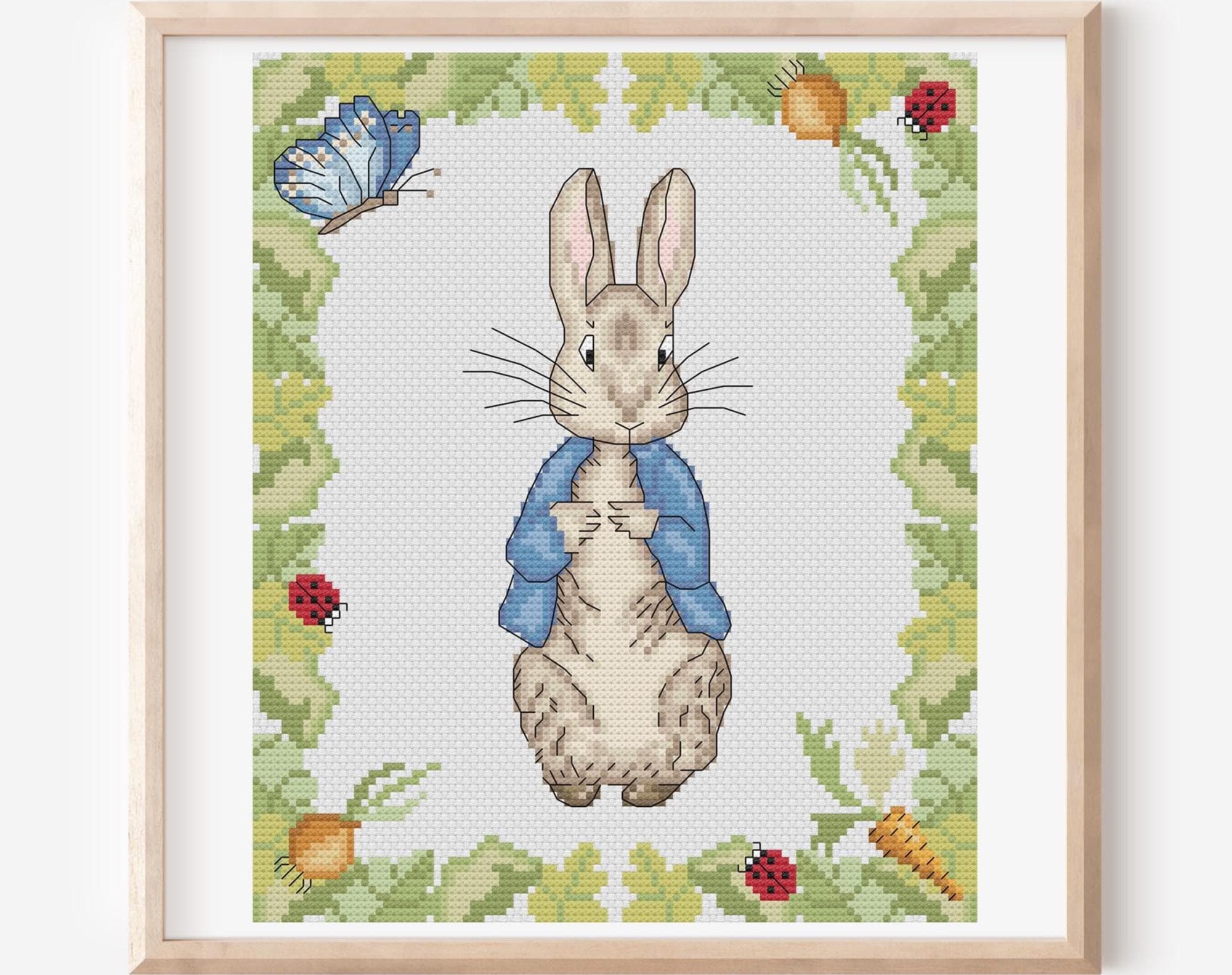 Peter Rabbit Cross Stitch Pattern, Beatrix Potter Design (PDF Pattern ...