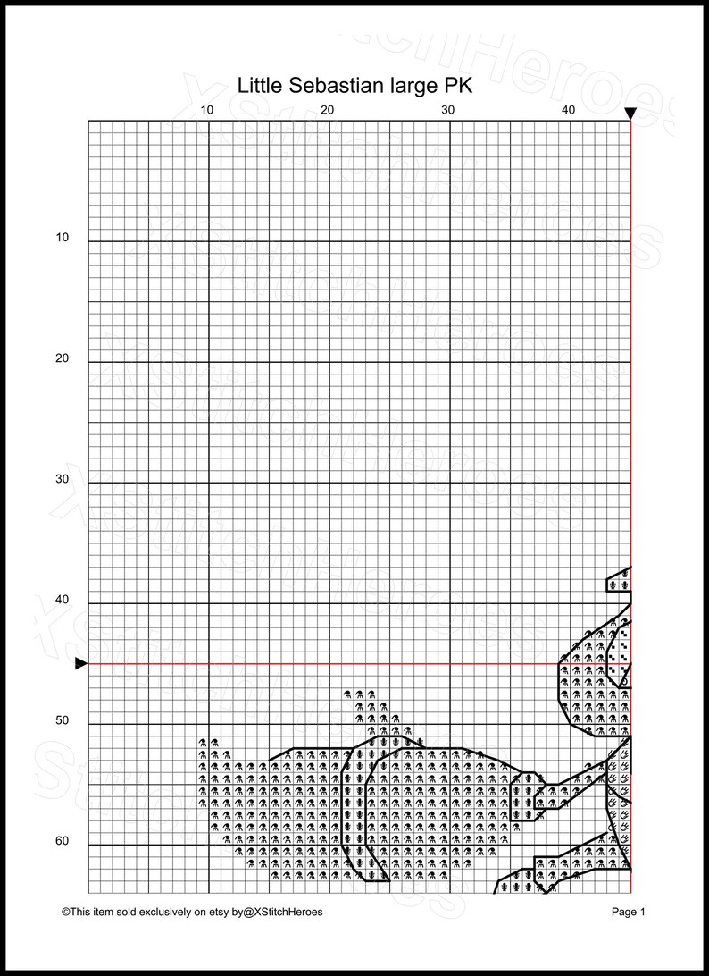 Sebastian Fish Pattern Sebastian Crab Cross Stitch Pattern, Kids Room Decor (PDF Pattern) - Etsy