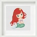 Little Mermaid Cross Stitch Pattern Little Princess Pattern Tale Heroes ...