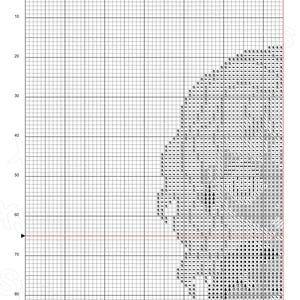 May include: Cross-stitch pattern chart titled "Little Mother Gothel large." The design is rendered in black and white symbols on a grid. The text "This item sold exclusively on etsy by @XStitchHeroes" is at the bottom, along with "Page 1."