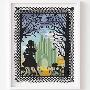 Dorothy Cross Stitch Pattern: Wizard of Oz Silhouette (PDF Pattern)