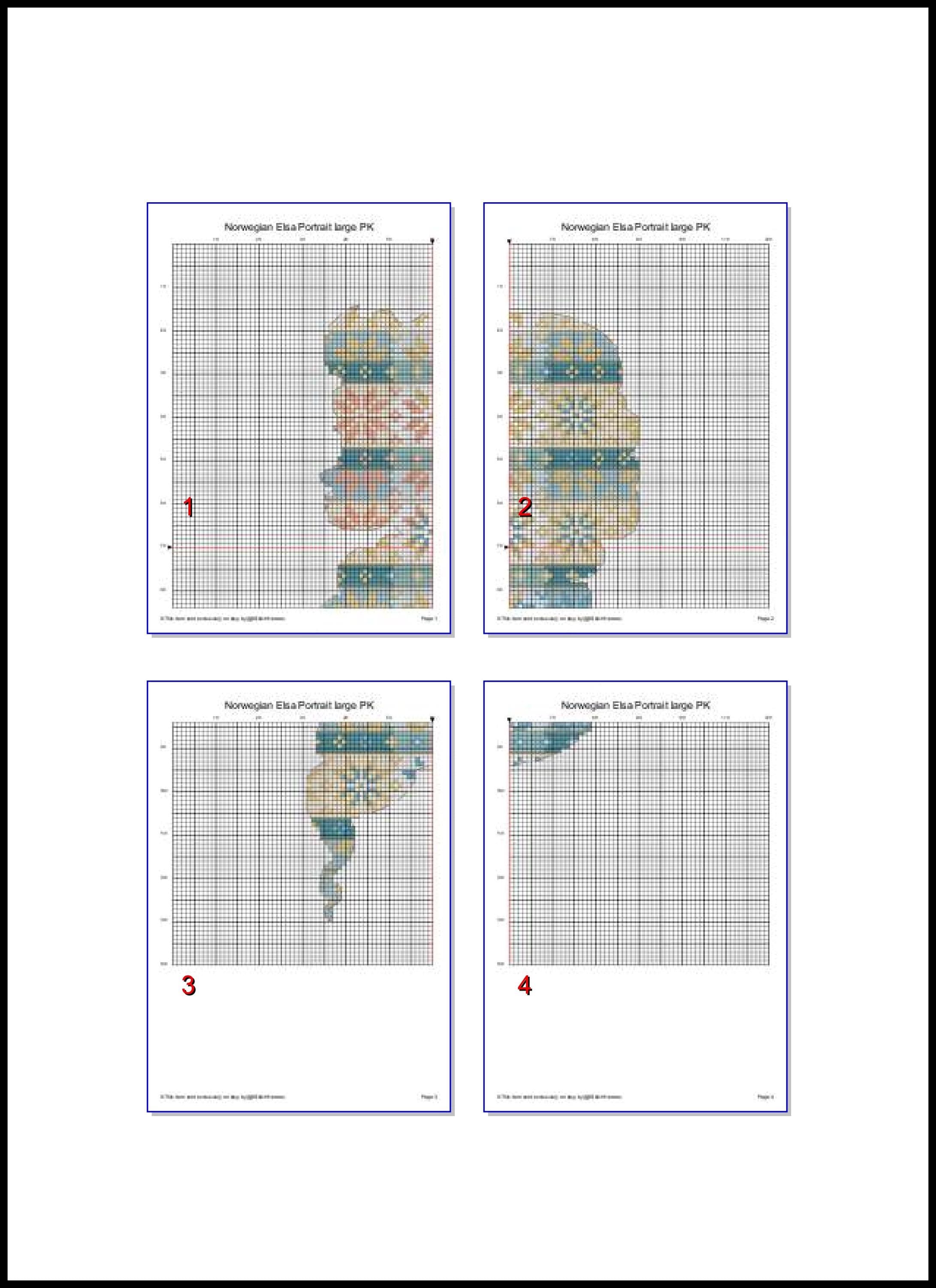 Elsa Pattern Print Elsa Portrait Cross Stitch Pattern, Frozen Princess Decor (PDF Pattern ...