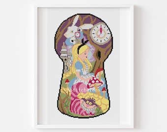 Alice in Wonderland Cross Stitch Pattern: Fantasy Tale (PDF Pattern)