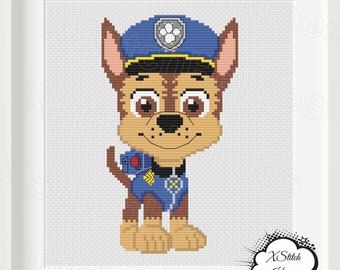 Little Hero Dog Cross stitch pattern Cute dog pattern Animal cross stitch Heroes pattern Cross stitch Characters Home decor Kids room decor