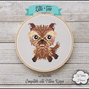 Toto Cross stitch pattern Princess cross stitch Home decor Wall decor Kids room DIY Cute Heroes cross stitch The Wizard of Oz Wonderland