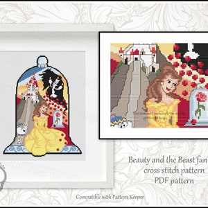Beauty and the Beast DIY 5D Full Round Drill Diamond Painting 