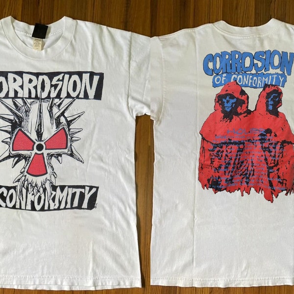 Corrosion Of Conformity 1985 Holier Animosity T-Shirt, Corrosion Of Conformity Shirt, Heavy Metal Band T-Shirt, Rock Music Shirt