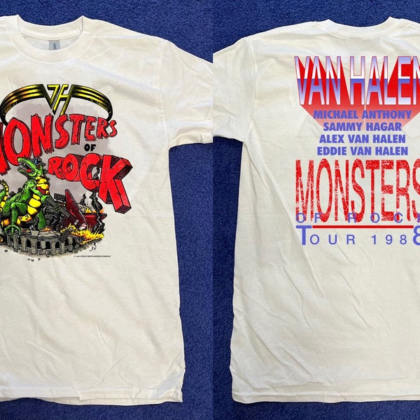 Monsters Of Rock Tour 1988 Van Halen T-Shirt, Van Halen Monsters Of Rock Tour Shirt, Van Halen Tour 80s Shirt, 80s Rock Tour Shirt