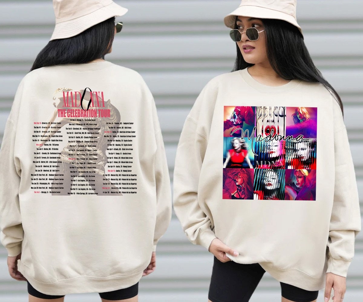 The Celebration Tour 2024 Sweatshirt, Madonna Tour 2024 Sweatshirt