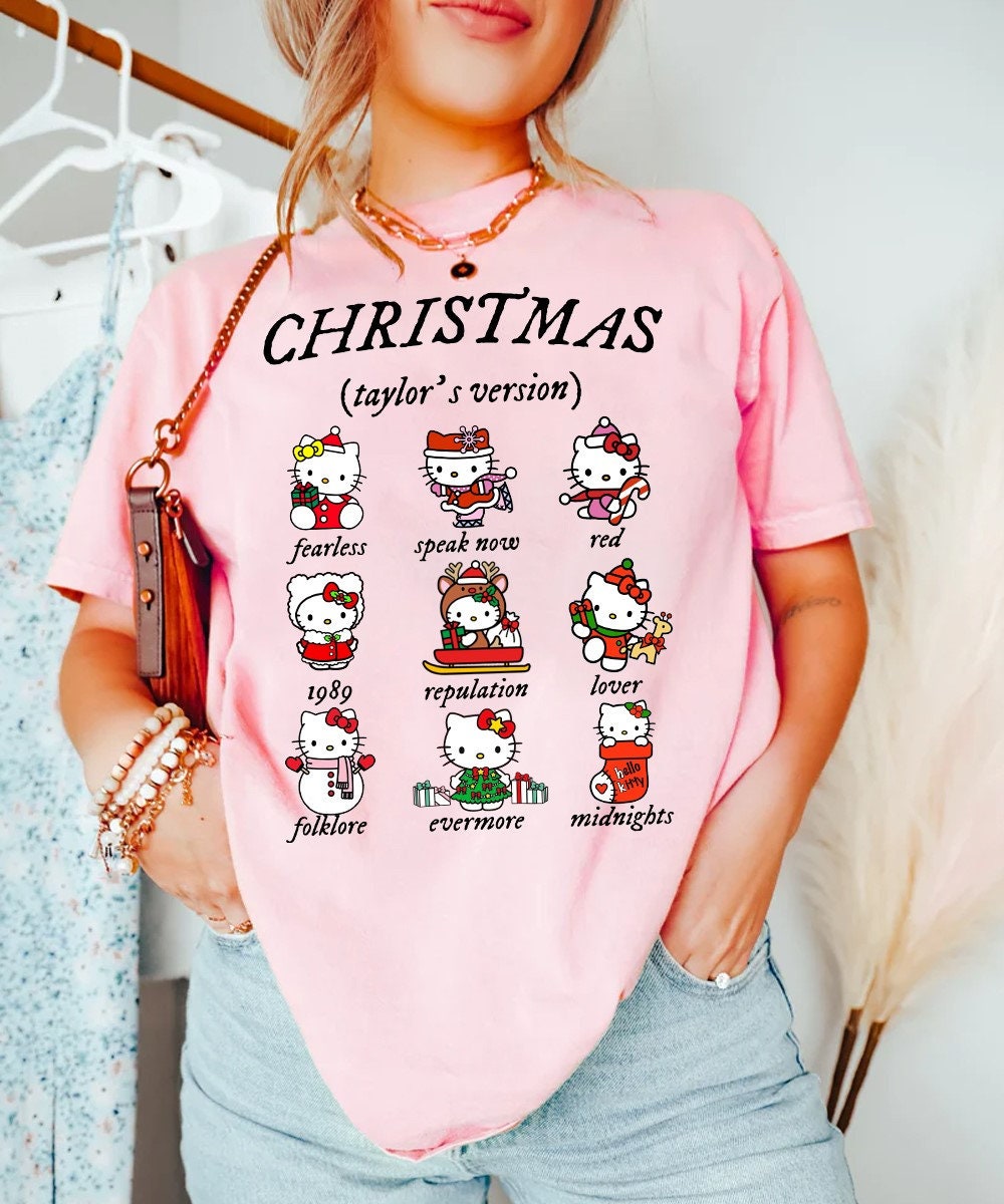 Christmas Taylor's Version Hello Kitty Sweatshirt, Taylor Eras Christmas Version Shirt, Merry