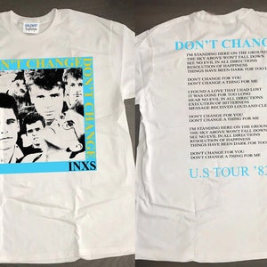 1983 INXS Don’t Change US Tour T-Shirt, Inxs Don't Change Tour Shirt, Inxs Tour 1983 T-Shirt, 80s Rock Tour Shirt, Music Tee