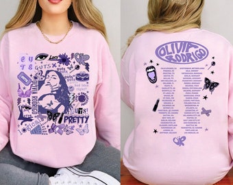 Olivia Rodrigo Guts Tour 2024 Sweatshirt, The Guts World Tour 2024 Shirt, Olivia Rodrigo T-Shirt, Olivia Rodrigo Sweater, 2024 Music Shirt