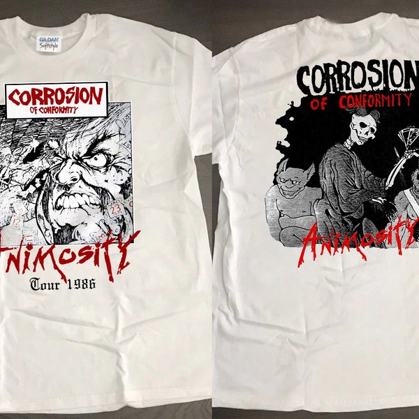 Corrosion Of Conformity Animosity 1986 Tour T-Shirt, Corrosion Of Conformity T-Shirt, Heavy Metal Punk Rock Tee, 90s Rock Music Tee Shirt