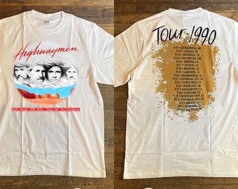 Die Wegelagerer Willie Nelson Johnny Cash Tour 1990 T-Shirt, Die Wegelagerer Tour 90er Jahre T-Shirt, Rock Tour Shirt, Willie Nelson Tour Shirt