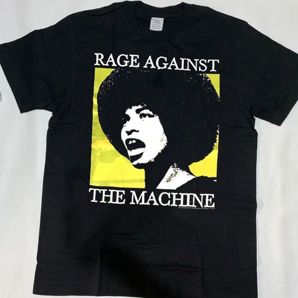 Rage Against The Machine - Angela Davis T-Shirt, Rage Against The Machine T-Shirt, Tour T-Shirt, Rock Band T-Shirt