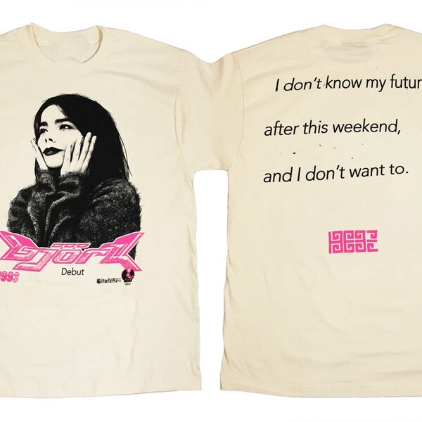 Bjork I Don't Know My Future T-Shirt, Bjork 1993 Debut T-Shirt, Bjork Debut T-Shirt, Bjork Music Shirt, 90s Bjork Shirt