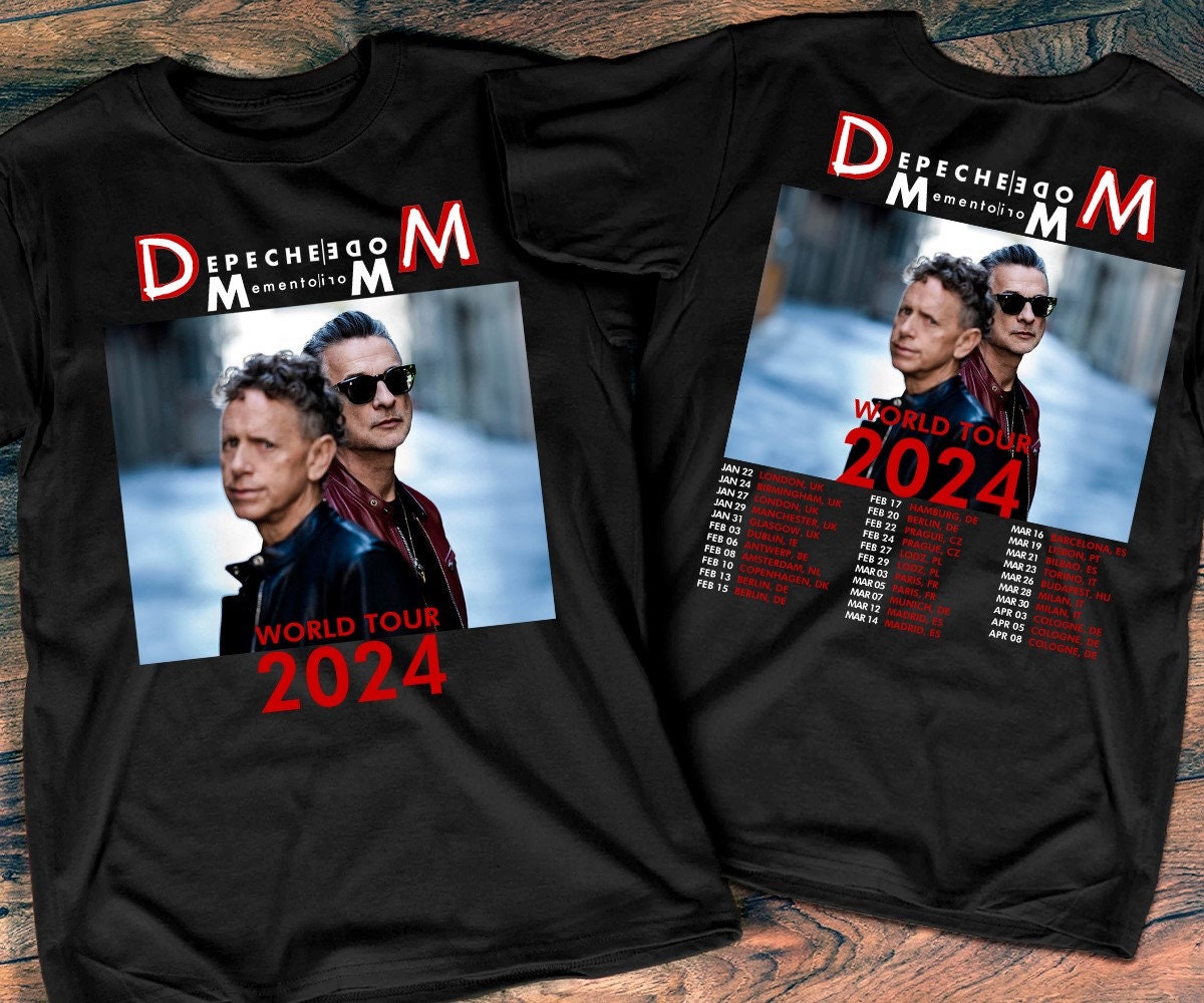 2024 Depeche Mode Memento Mori World Tour T shirt Depeche Mode