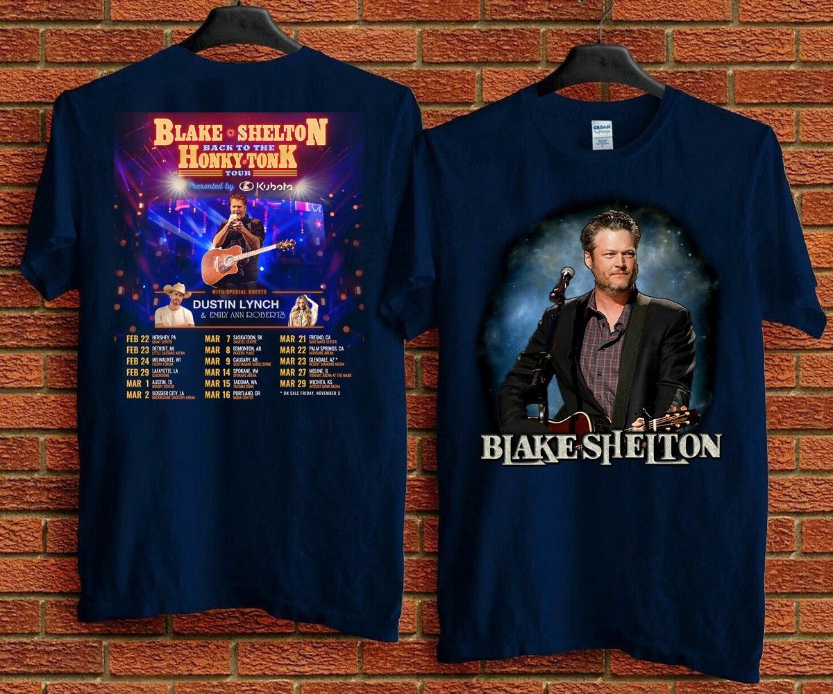 NEW 2024 Blake Shelton Back To The Honky Tonk Tour T-Shirt