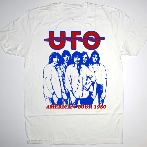 UFO No Place To Run American Tour 1980 T-Shirt, UFO America 1980 Tour Shirt, UFO Rock Band Shirt, 80s Music Concert Shirt