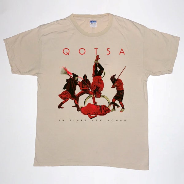 Queens Of The Stone Age In Times New Roman 2023 Album Promo T-Shirt, Queens Of The Stone Age Band Shirt, 2023 Music Tour Shirt