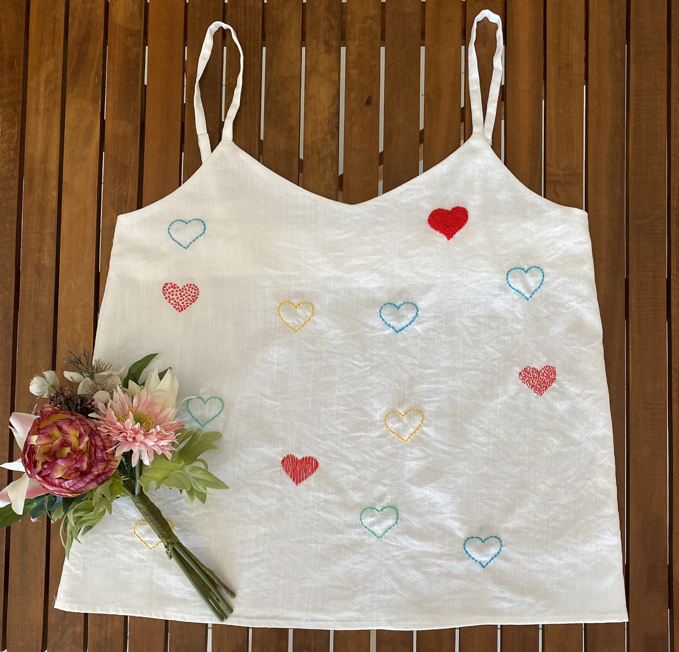 Embroidered Cami /summer Top/ PDF Sewing Pattern. Size: XS