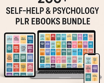 200+ Self-Help Ebooks: PLR/MRR Commercial Use (PDF Download