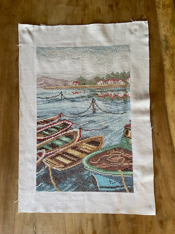 Sea Breeze. Handmade Cross-stitch Painting - Etsy