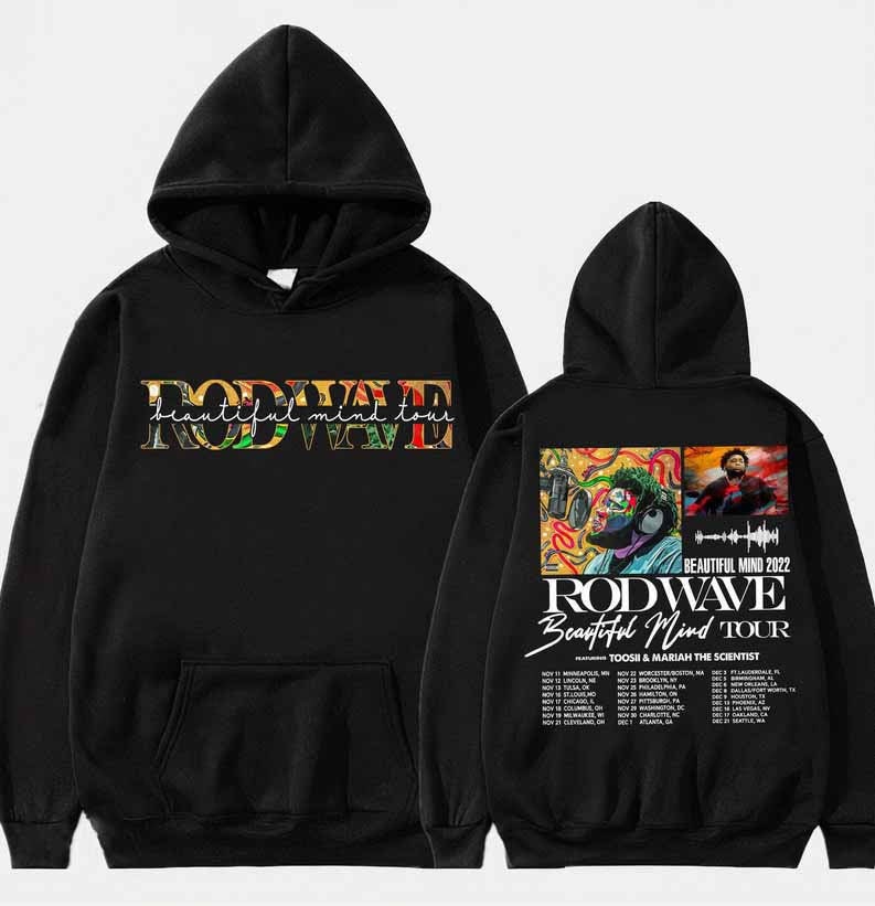 Discover Rod Wave Beautiful Mind 2022 Tour Shirt Sweatshirt Hoodie