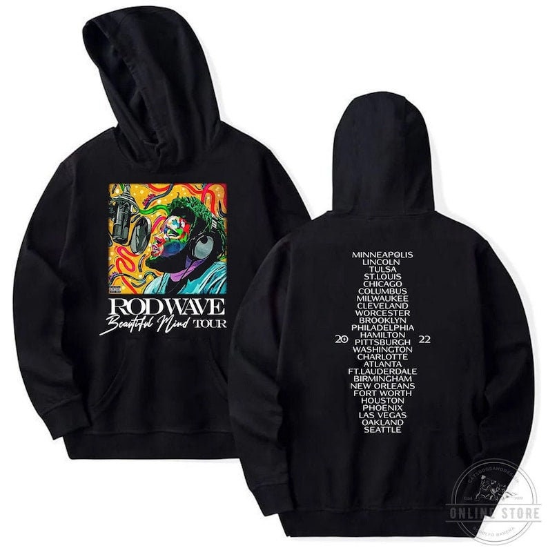 Discover Rod Wave Beautiful Mind 2022 Tour Shirt, Rod Wave Shirt, Beautiful Mind Tour Merch