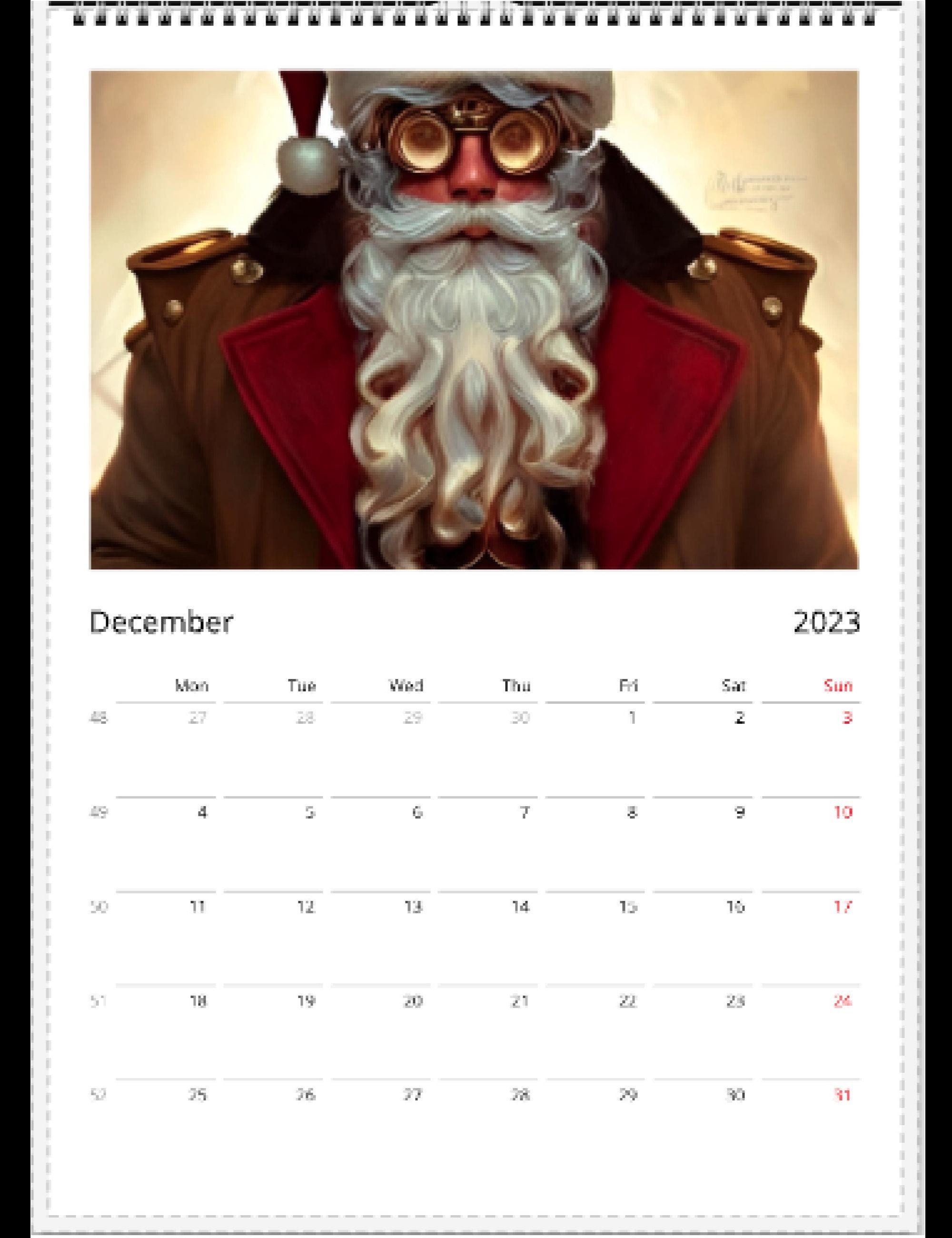 Steampunk Calendar 2023 Wall Calendars US & CA Etsy Australia