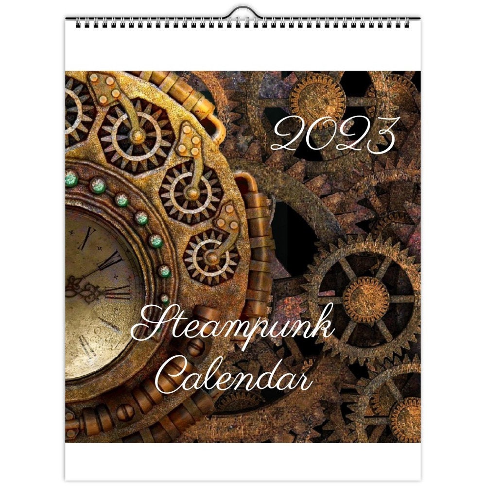 Steampunk Calendar 2023 Wall Calendars US & CA Etsy Australia
