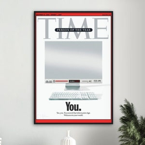Rivista Time, stampa moderna, edizione Persona dell'anno, idea regalo con cornice, decorazione da parete per la casa, formati: A4 A3 A2 A1 A0