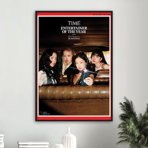 Time Magazine, Blackpink edition, Modern Print, Korean Poster, Framed Gift Idea, Home Wall Decor, Wall Art, Sizes: A4 A3 A2 A1 A0