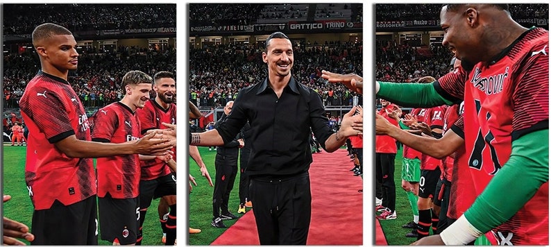 Tryptyk Obraz na Ścianę Zlatan ibrahimović zdjęcie 2