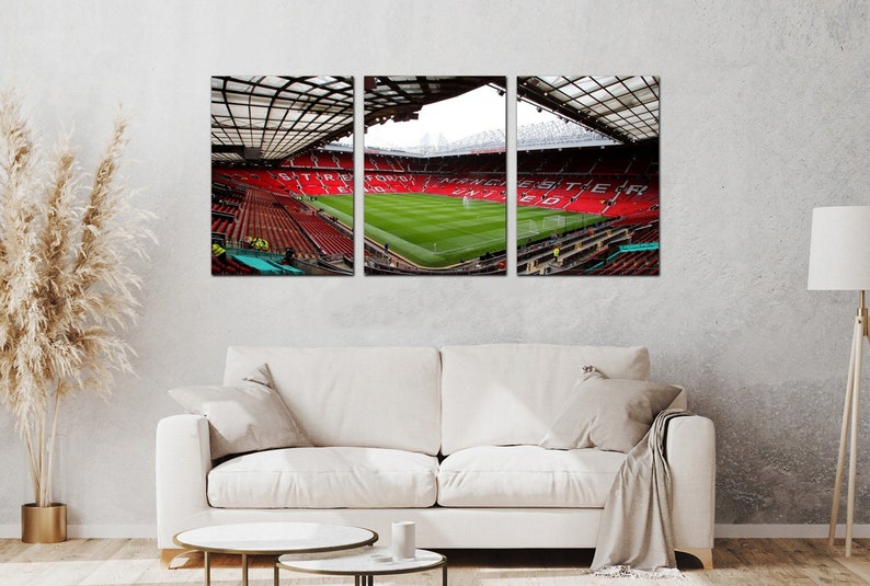 Triptychon-Wandbild Manchester FC Football Club Bild 1