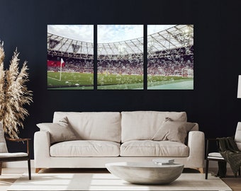 Triptychon-Wandbild West Ham Football Club Bubbles