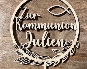 Cake toppers | Wooden cake toppers | Communion/Confirmation/Baptism | Cake decorations | Cake picks | Cake decorations | Personalized gifts