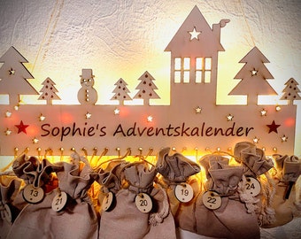 Personalisierter Adventskalender/Weihnachtsdeko|Kinder Adventskalender|Weihnachten|personalisiert|Kinderzimmer|Dekoration|Geschenk