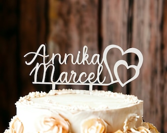 Topper de gâteau de mariage | Topper de gâteau en bois | Décoration de mariage | Décoration de gâteau | Prise de gâteau | décoration de gâteaux | cadeaux personnalisés