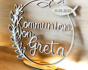 Wunderschöne Tisch- Aufsteller für Hochzeit/Taufe/Kommunion I rustikale Dekoration I passend für jeden Stil Iauch als Caketopper