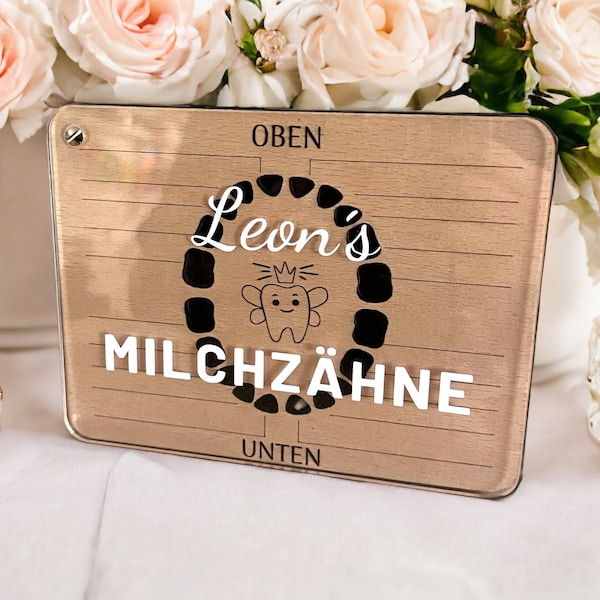 Personalisierte Dose für Milchzähne I personalisierte Zahndose I Milchzahndose I Geschenkidee Kind I Zahnfee I Geschenk Kind I Zahnbox Holz