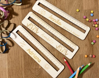 Reading aid 1st grade I Reading beginners I Gift for starting school I School child I Ruler I School cone I Reading aid children Personalized gifts