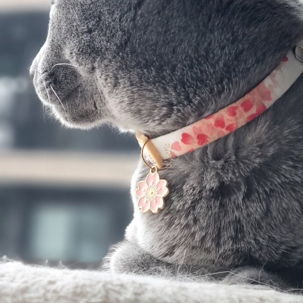 Japanese Cherry Blossom Fashion Cat Collar