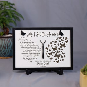 Custom Grandmas In Heaven Sign Personalized Sympathy Gift For Loss Of Mom Remembrance Gifts Mothers Day Memorial Gift Mama Memories Frame
