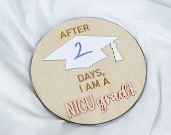 NICU Grad Wooden Sign, Baby NICU Sign, Baby Nicu Graduate Sign, Baby Announcement Sign, Nicu Mom Gift, Strong Baby Coming Home Sign Stats