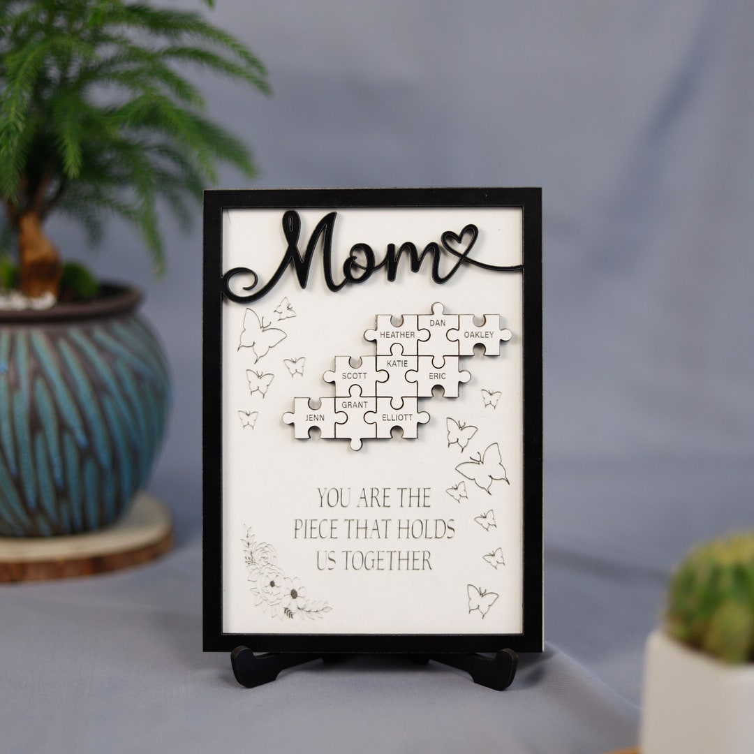 Personalized Puzzles for Mothers Day, Custom Mothers Day Puzzle Sign ...