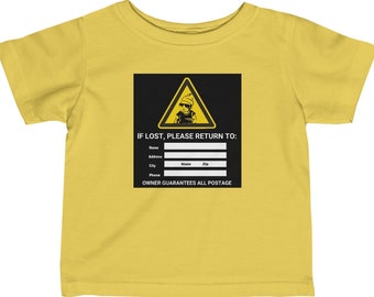 If lost, please return to... Funny Baby T-Shirt