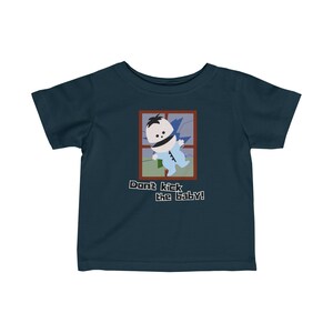 Navy Blue Funny South Park Baby T Shirt